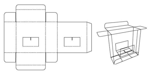 异型瓦楞纸箱紧固包装展开图